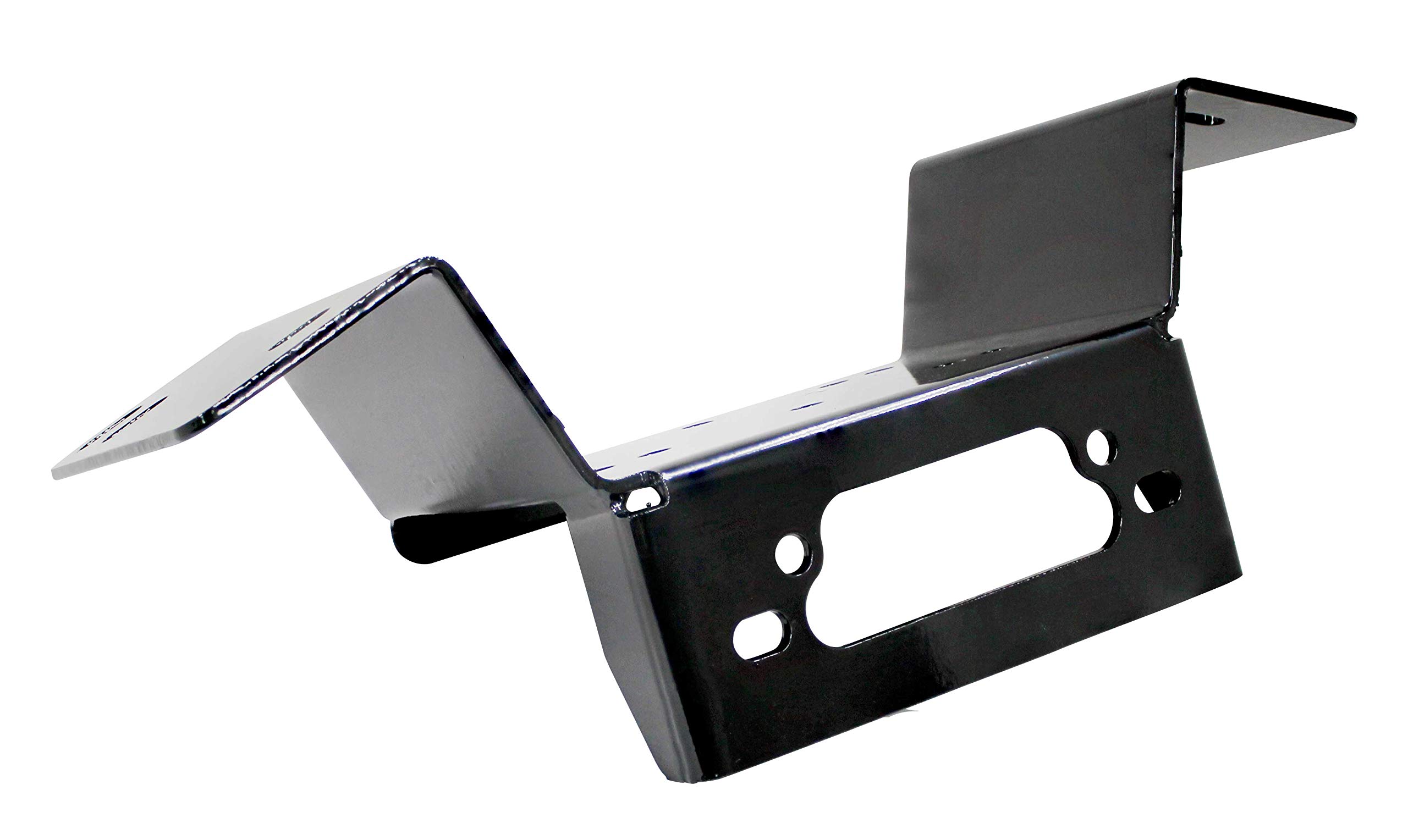 SuperATV Winch Mounting Plate for Polaris Ranger Midsize 400/500 / Crew / 570/800 (See Fitment) | Powder-Coating Prevents Corrosion | Compatible with Many OEM and Aftermarket Winches