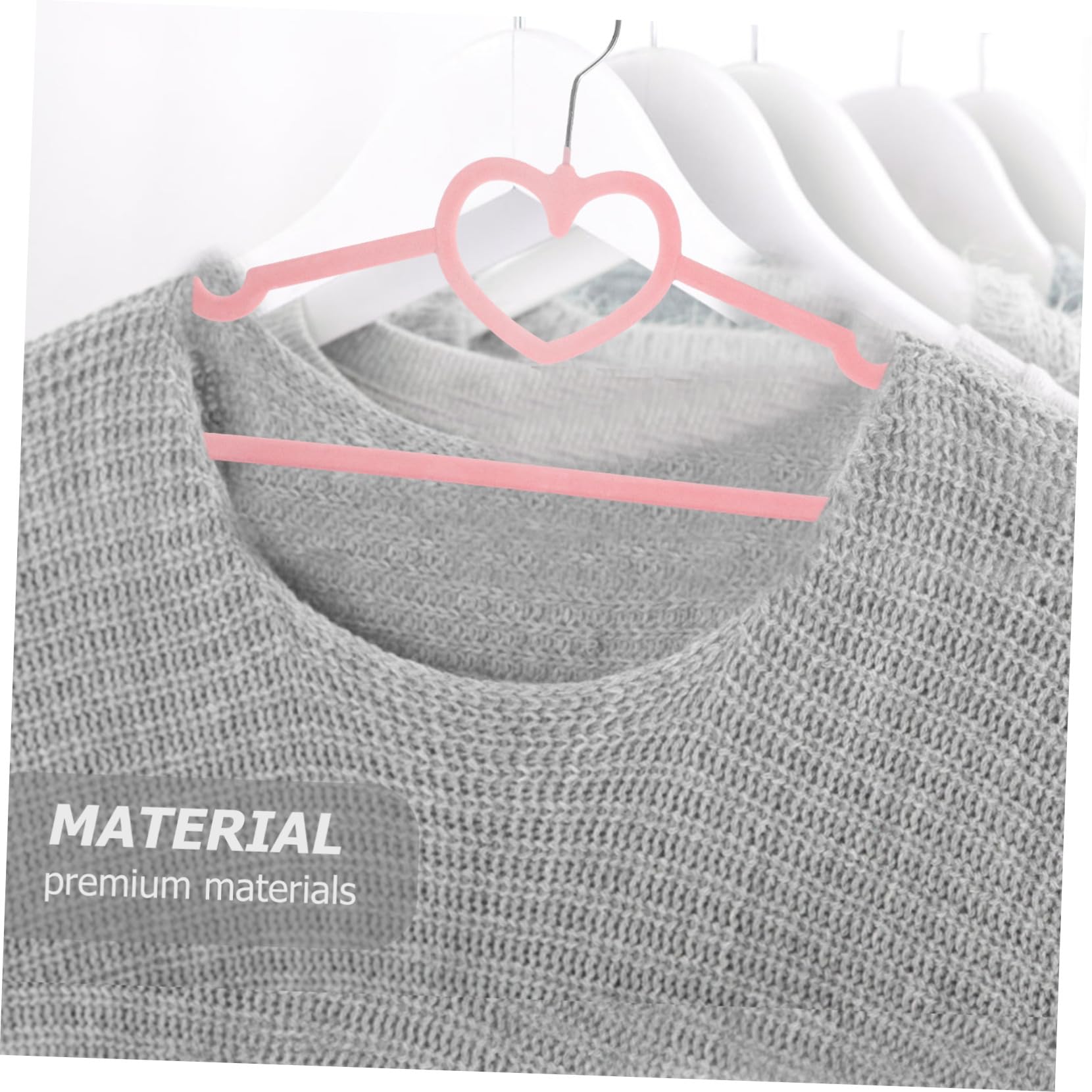 TOPBATHY Resistentes y No se Deforman Antideslizantes de Plástico con Forma de Corazón 10 Perchas Rosas para Ropa y Vestidos Ideales para Armario y Organización