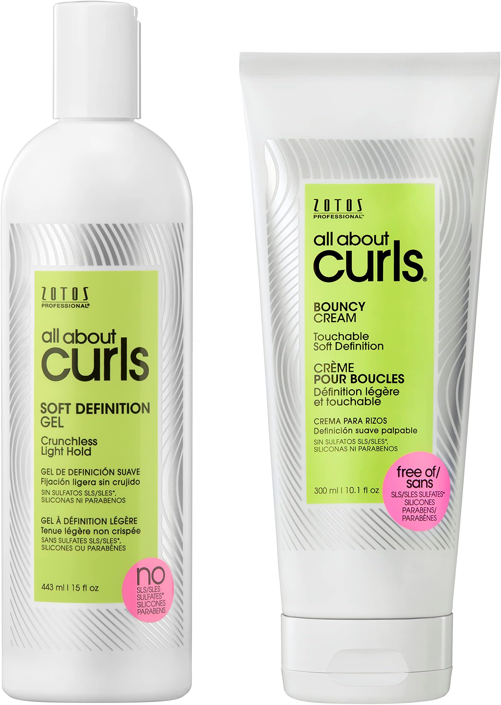 All About Curls Soft Definition Gel | Crunchless Light Hold | Define, Moisturize, De-Frizz | All Curly Hair Types