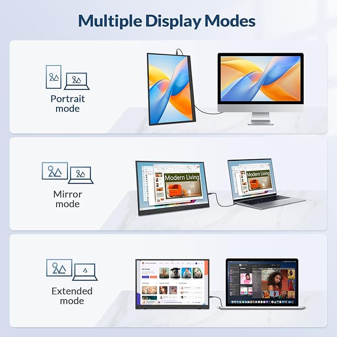 Monitor Portátil 16" FHD IPS miniatura 6