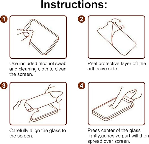 Miniatura 8 de PEHAEL Paquete de 2+2 protectores de pantalla de privacidad para iPhone 14 Pro con protector de lente de cámara, cobertura completa, película de