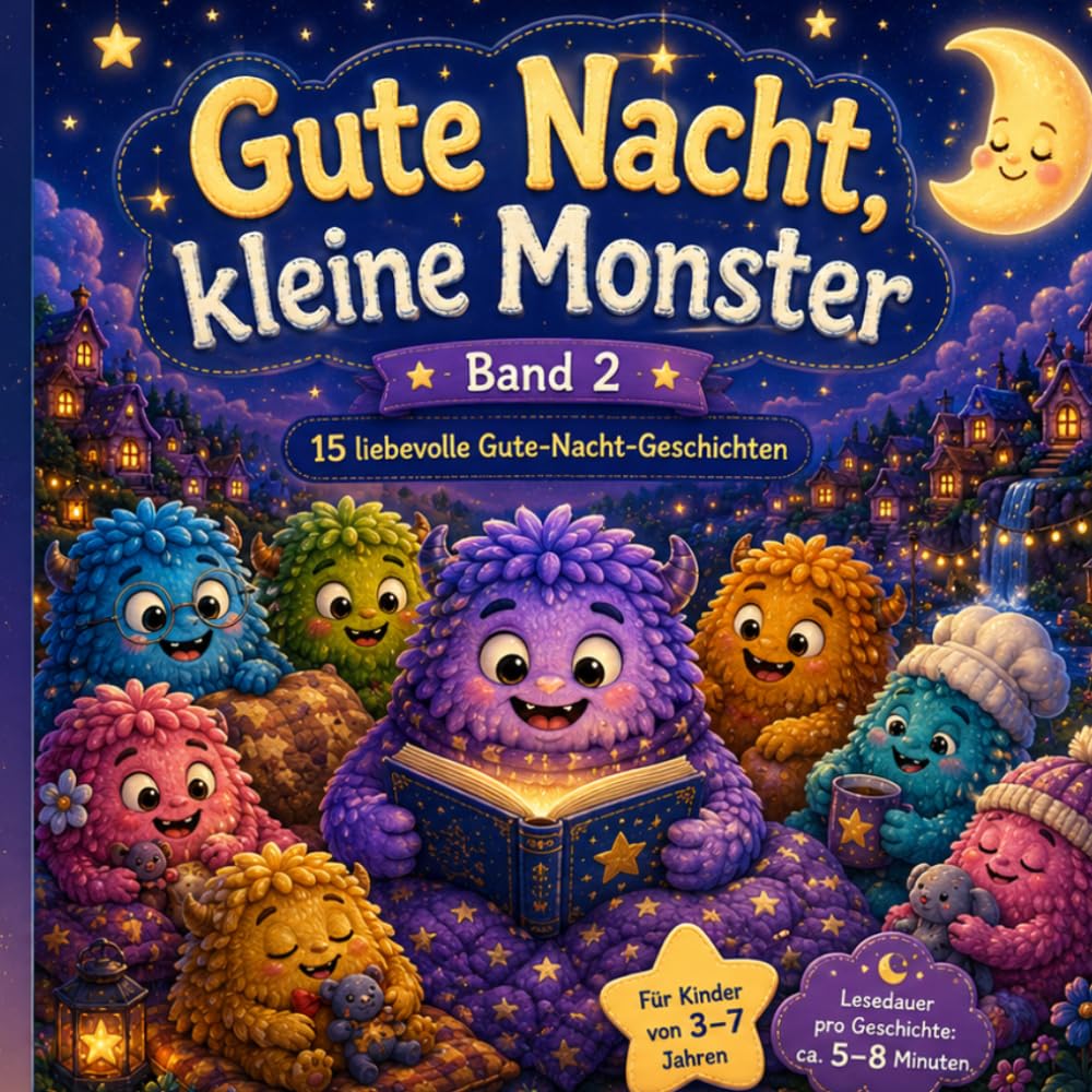 Gute Nacht, kleine Monster Band 2: 15 liebevolle Gute-Nacht-Geschichten