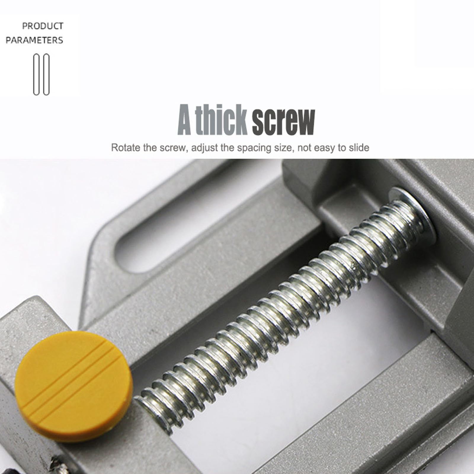 GOTOTOP Tornillo de banco de taladro de aleación de aluminio, columna ajustable, tornillo de banco de abrazadera de madera para taller, carpintería, liberación rápida, 67mm