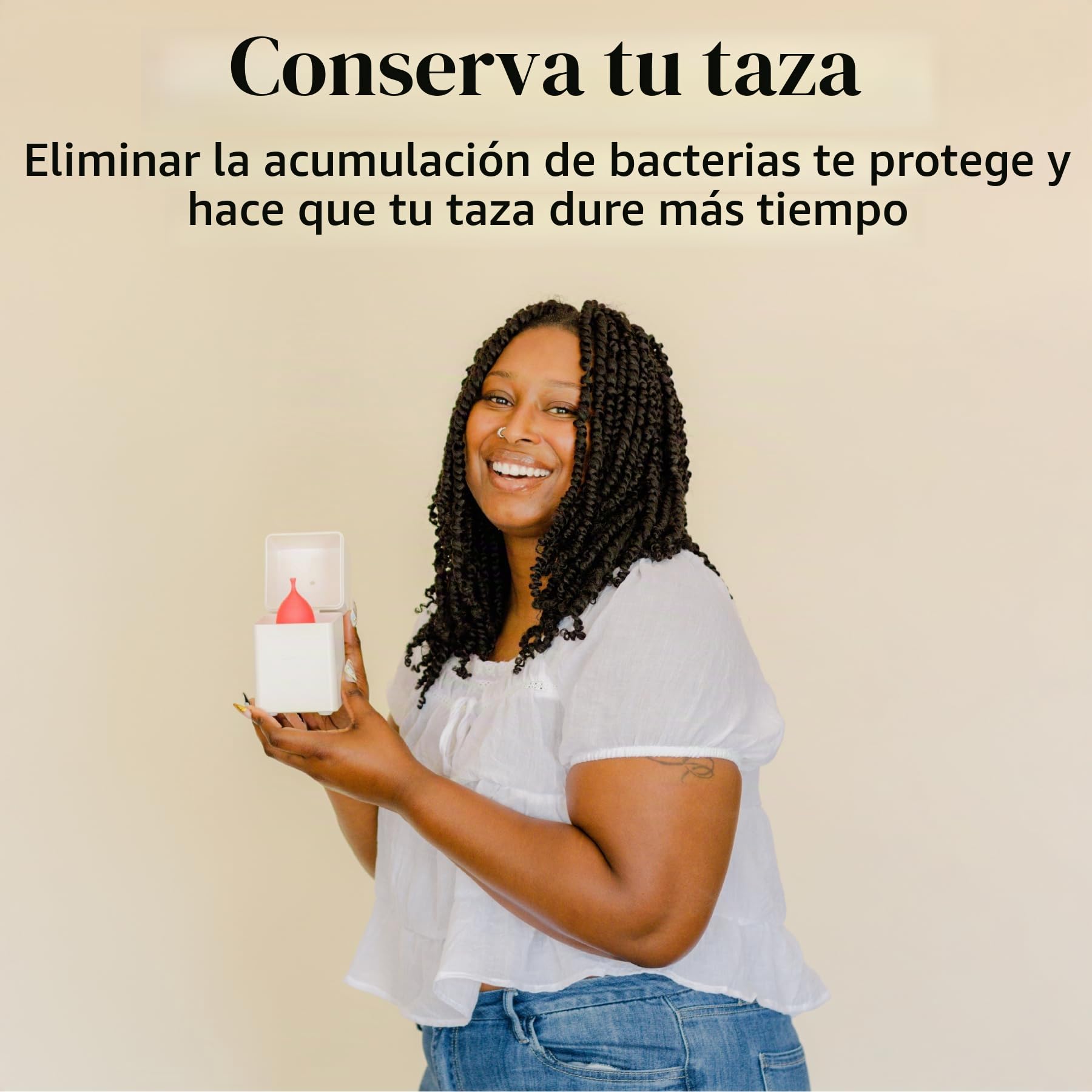 Pixie - Esterilizador de copa menstrual - Clasificado 1 para el mejor vaporizador - Mata el 99.9% de los gérmenes con vapor más limpio - Lava tu taza o disco menstrual en 3 minutos. - Interruptor de