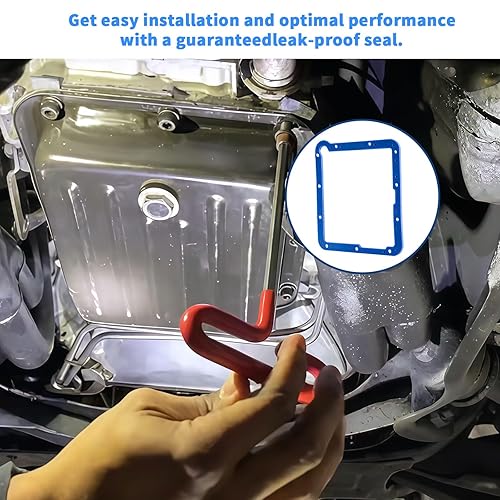 Miniatura 6 de 93107 Junta de cárter de aceite de transmisión para Ford C4 con acero y goma, no necesita sellador, reutilizable a prueba de fugas para reparación