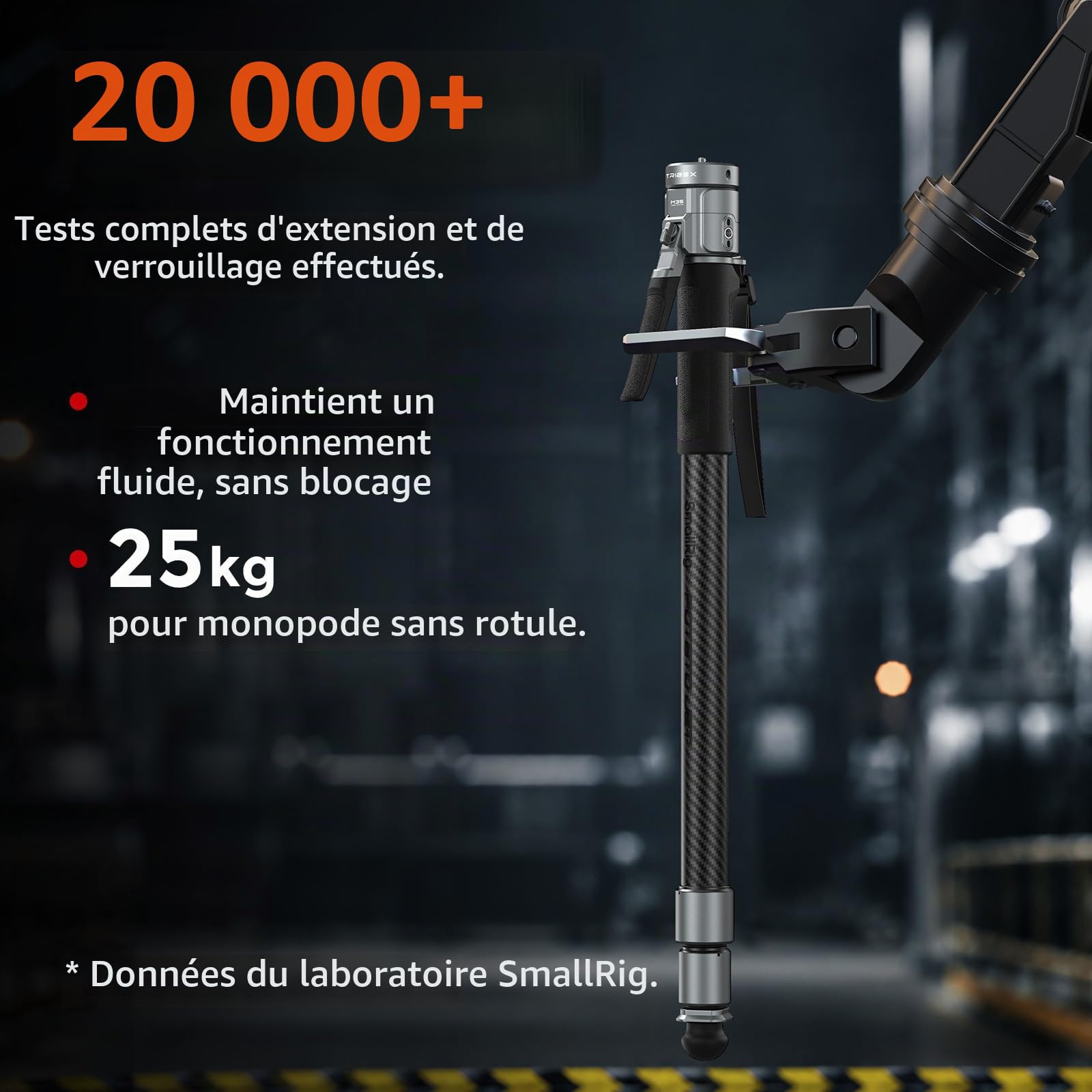 SMALLRIG x Potato Jet TRIBEX Pro X-Clutch Carbone Monopode - 6284
