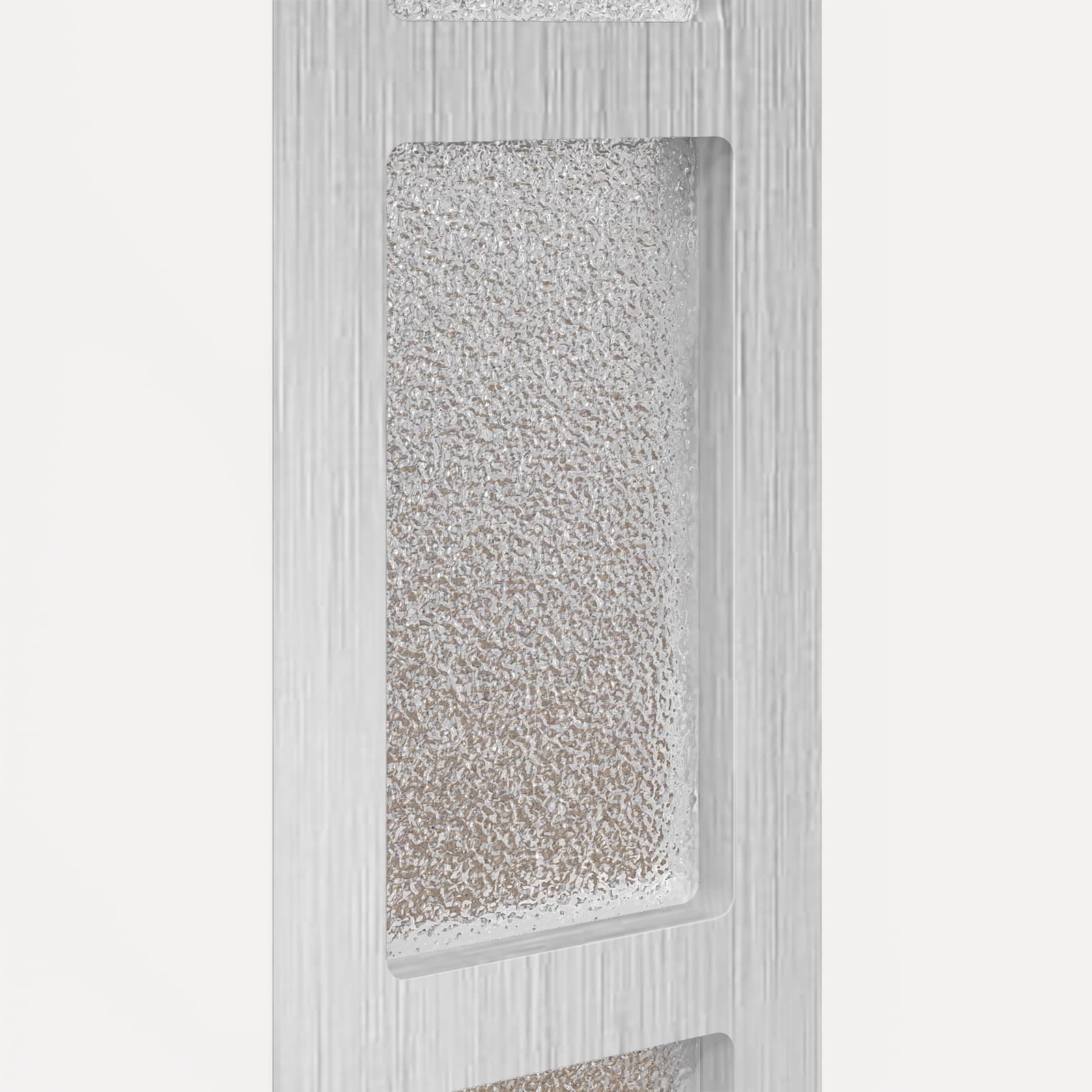 Puerta de entrada blanca de PVC 98 x 208 cm con superficies de cristal, puerta de entrada para interior y exterior, con herrajes y bisagras, para nueva construcción, renovación, resistente a