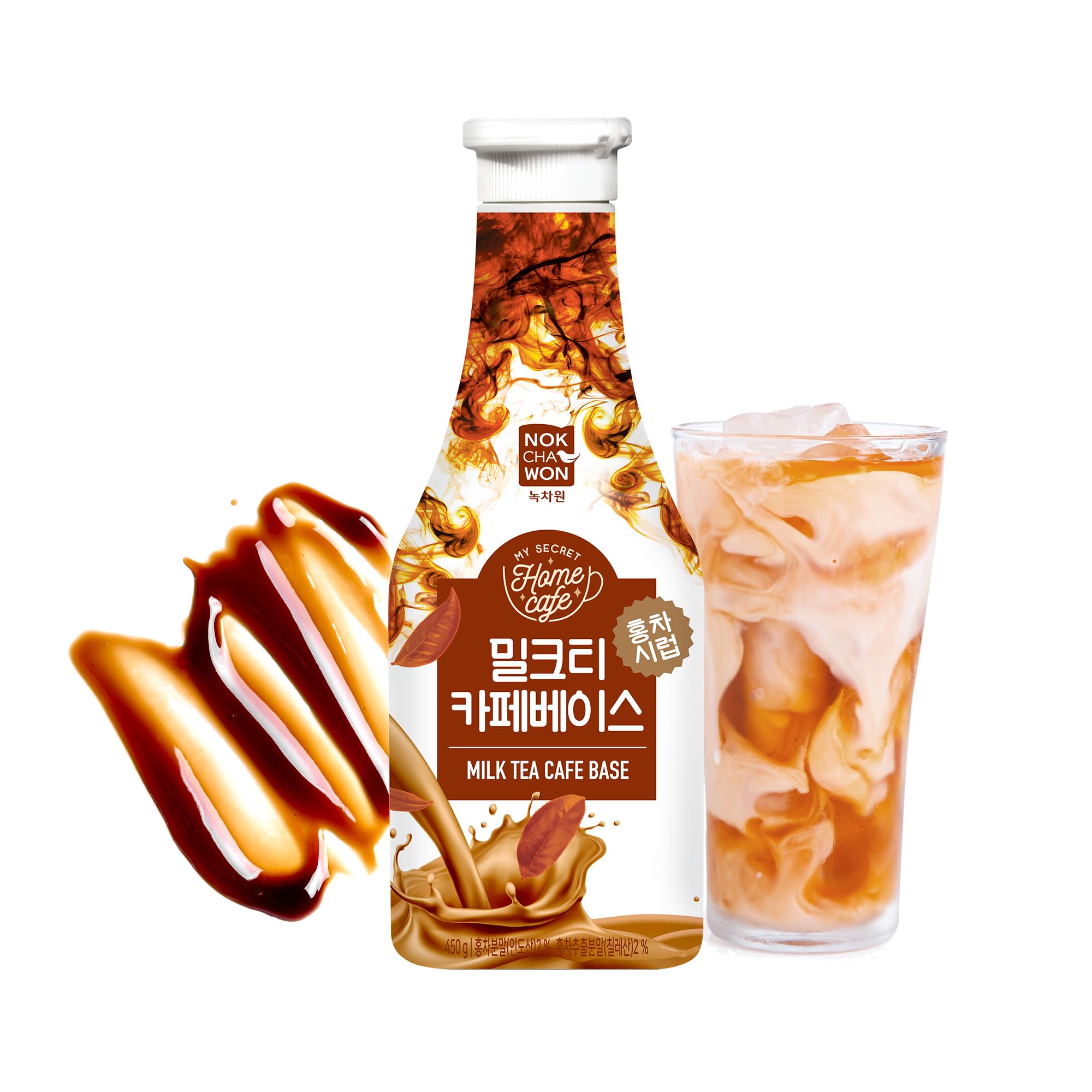 Amazon.com : [Nokchawon] Korean Milk Tea Syrup Base, Black Tea