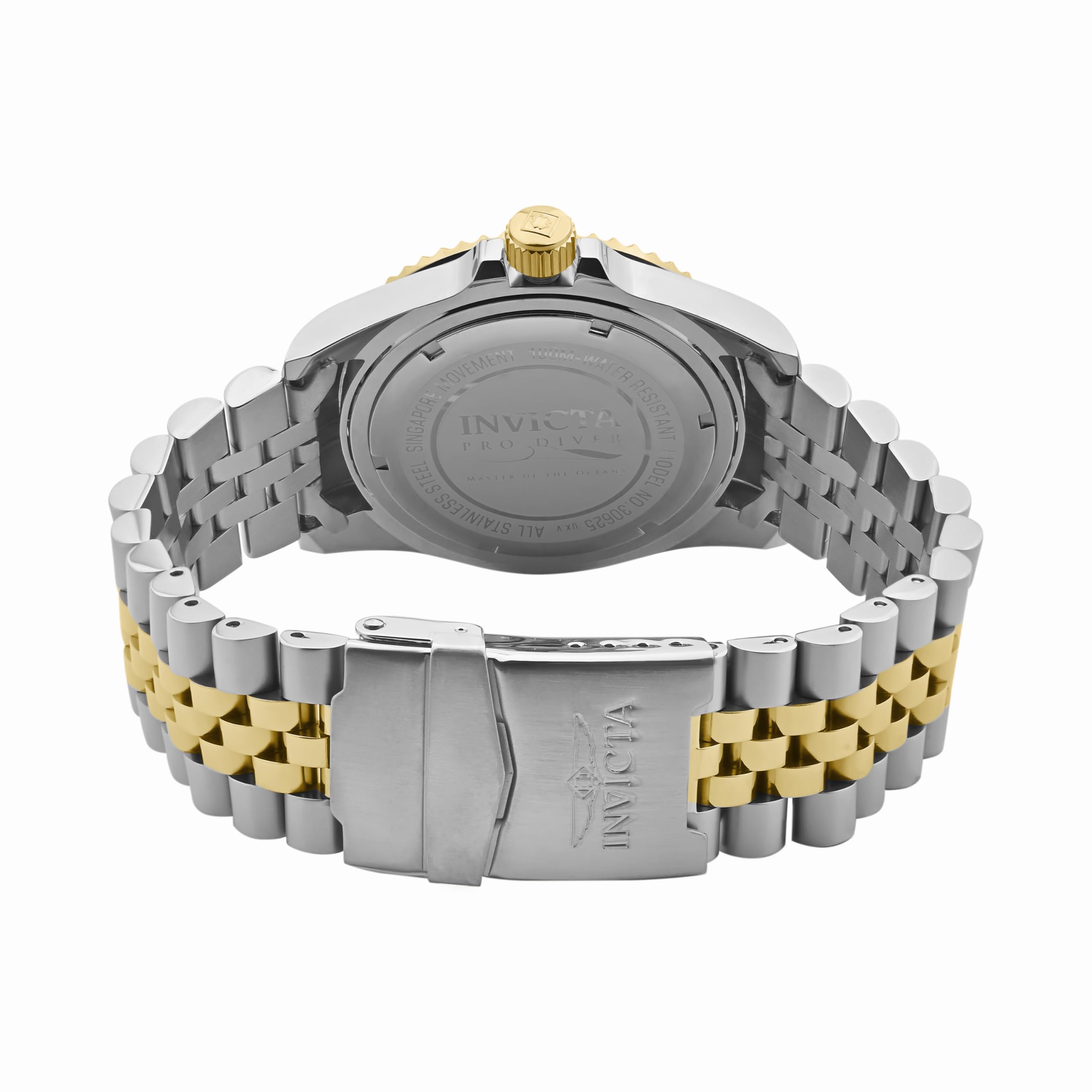 INVICTA Pro Diver 30625 Reloj de Hombre - Movimiento de Cuarzo - Acero Inoxidable con Esfera Negra - 43 mm