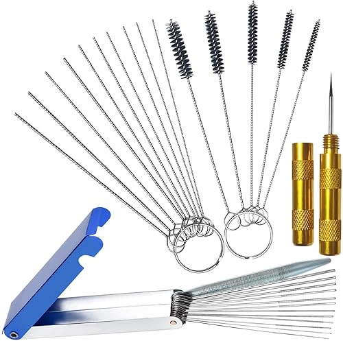 Carburetor Cleaning Kit, 13 Wires + 10 Needles + 5