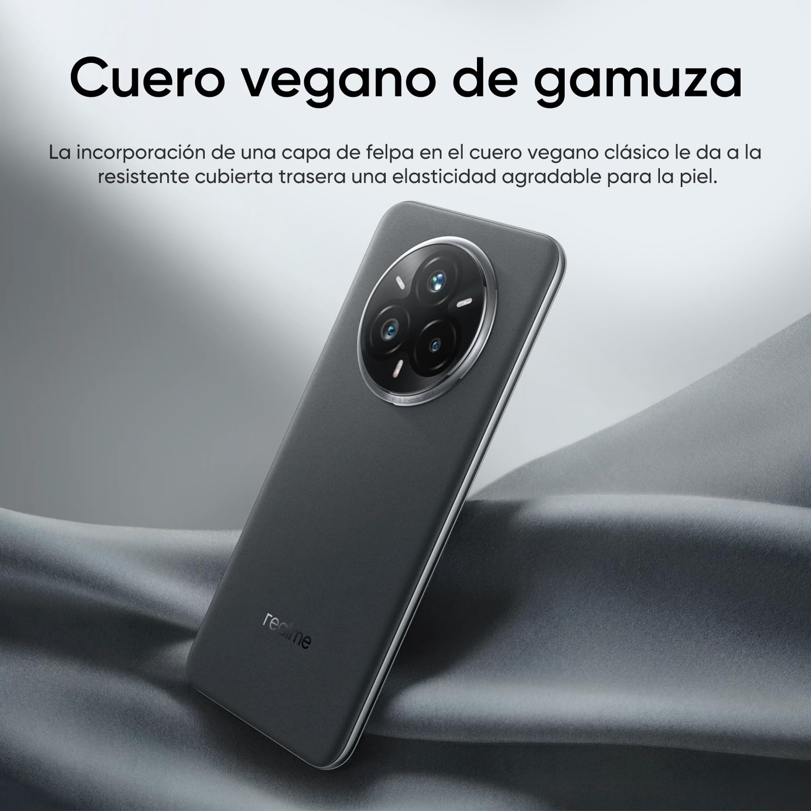 realme 14 Pro+ Android Smartphone, 8+ 256 GB, Sony IMX896 OIS-Kamera, Qualcomm Snapdragon 7s Gen 3 5G, IP69, 6,83" 120-Hz-Display, 5260-mAh-Akku, Grau (Mit Adapter)