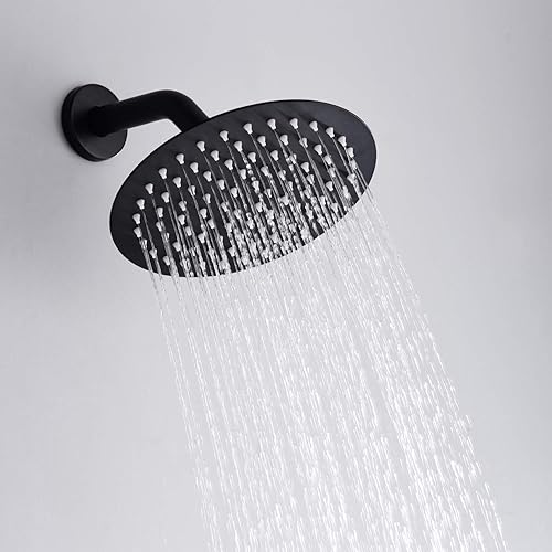 Miniatura 35 de sumerain Sistema de ducha de lluvia con boquilla de bañera, juego de grifo de ducha de bañera con cabezal de ducha de 8 pulgadas y ducha de mano
