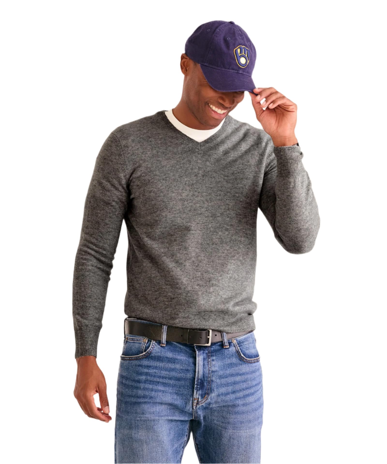 NAADAM Men's 100% Pure Cashmere V-Neck Sweater
