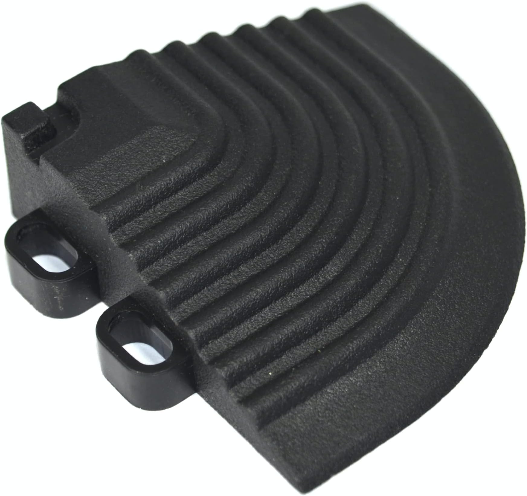 Ribtrax PRO Corner Piece for Interlocking Garage Floor Tiles, Jet Black, 4 Piece Set