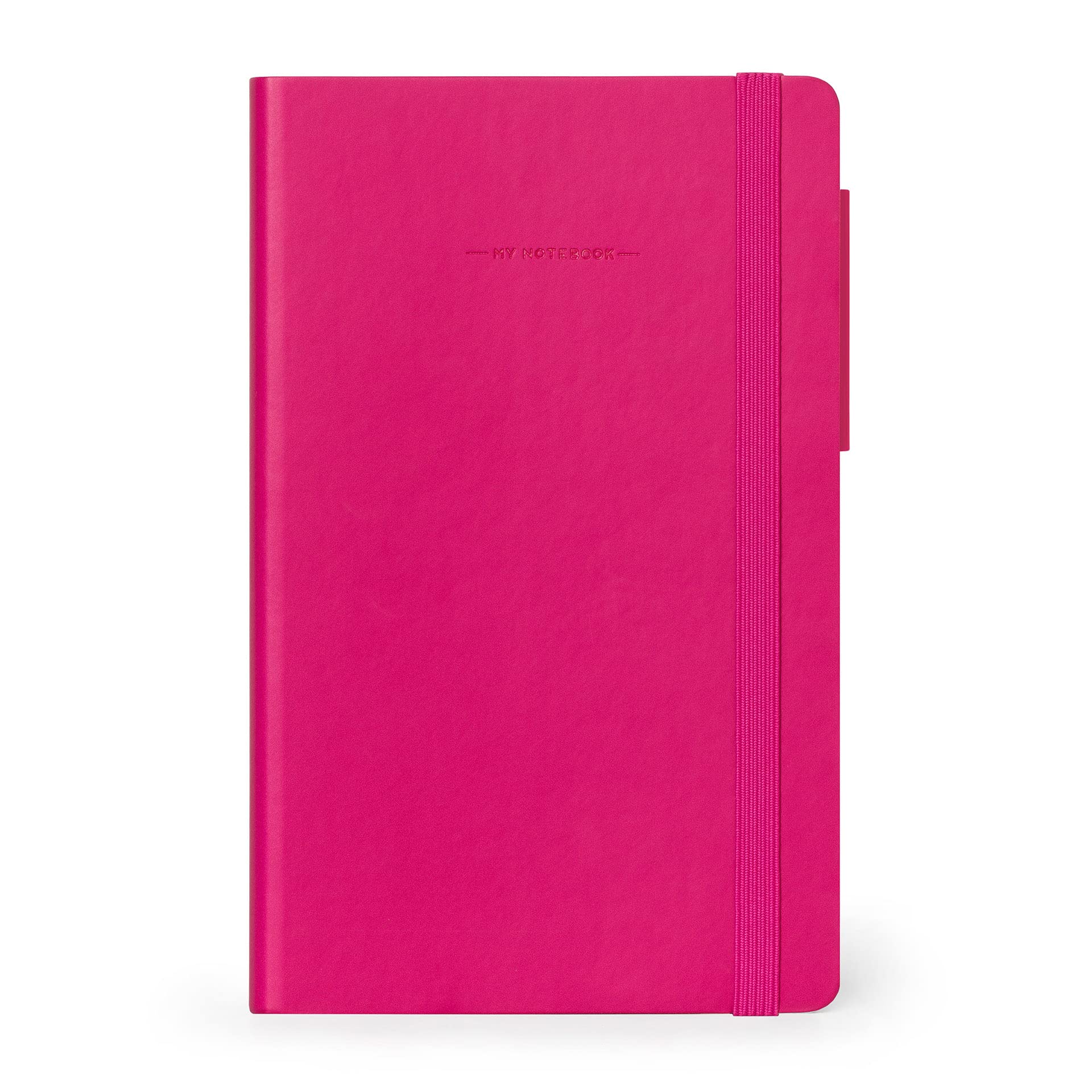 Legami - MYNOT0170 Medium Lined Notebook in FSC® Certified Paper, 90 g/m² Ivory Paper, 192 Pages, Softcover, Elastic Closure, 13 x 21 cm, Orchid Colour