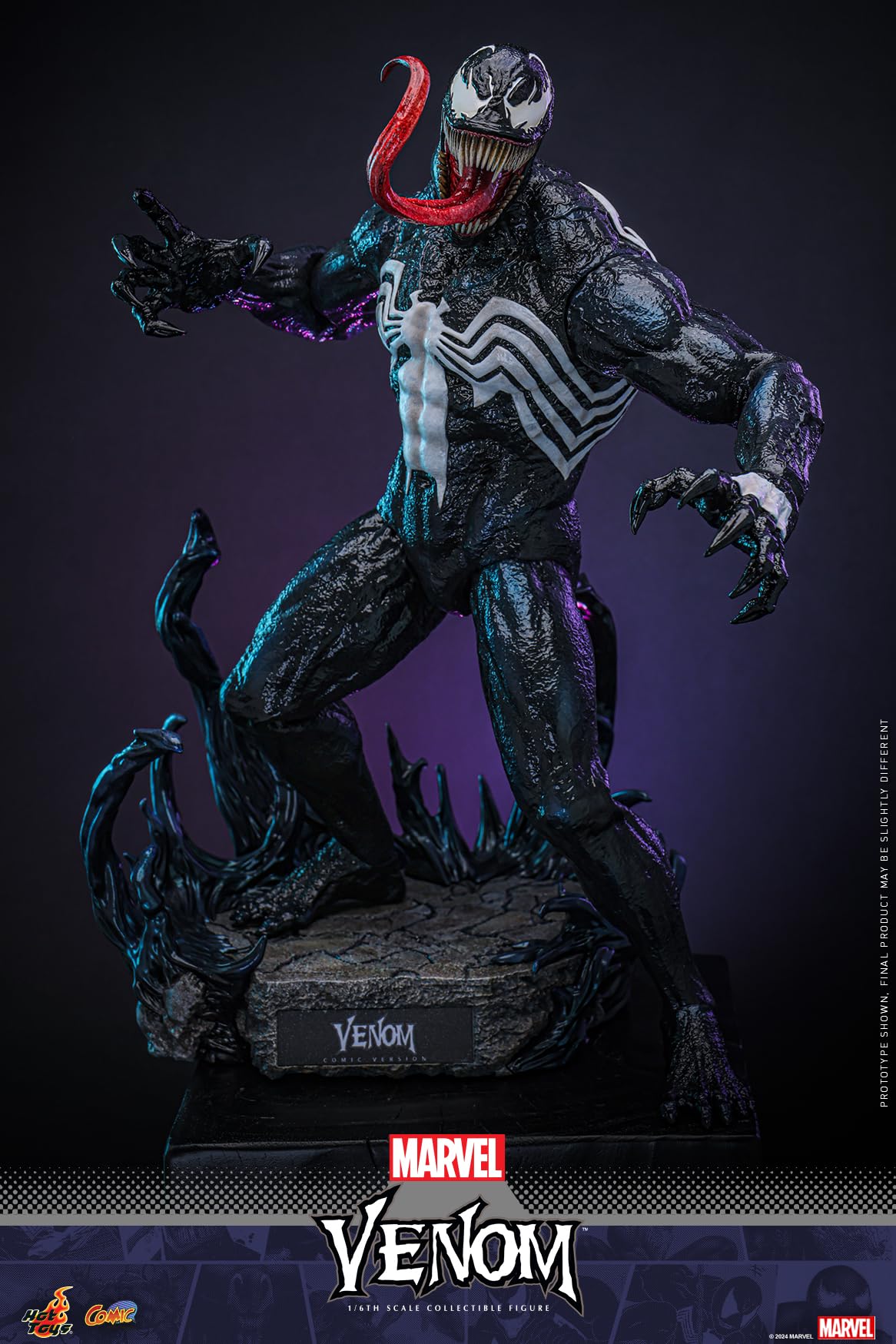 Cómic obra maestra Marvel Comics Venom escala 1/6