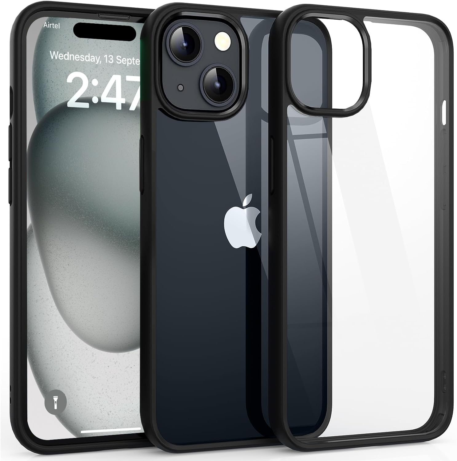 EGOTUDE Case Compatible with iPhone 15 Plus 6.7inch | Classic Hybrid Transparent Hard Back Anti-Yellow Cover (TPU+Polycarbonate) (B0CHYWM5F5) Amazon Price History, Amazon Price Tracker