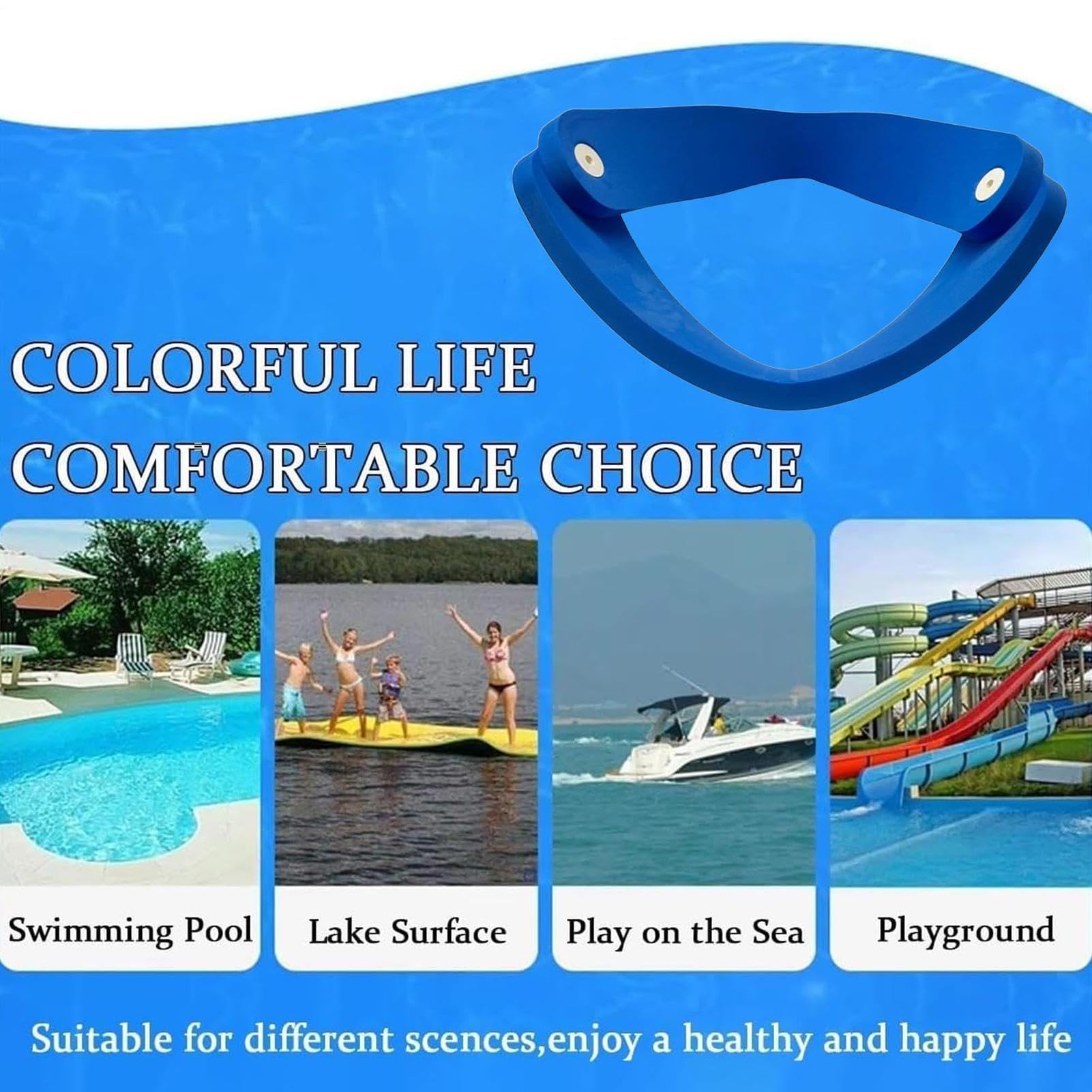 Chaise Flottante Mousse Portable Non Gonflable | Chaise de piscine inclinable aquatique pour Pour garçons et filles, intérieur et extérieur, cour, jardin, plage, rivière,
