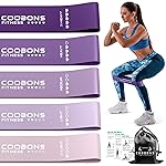 Resistance Bands for Working Out, Exercise Bands Resistance Bands Set with 5 Resistance Levels, Latex Loop Bands for Women Men, Workout Bands for Legs, Glutes, Strength Training, Yoga, Home Gym