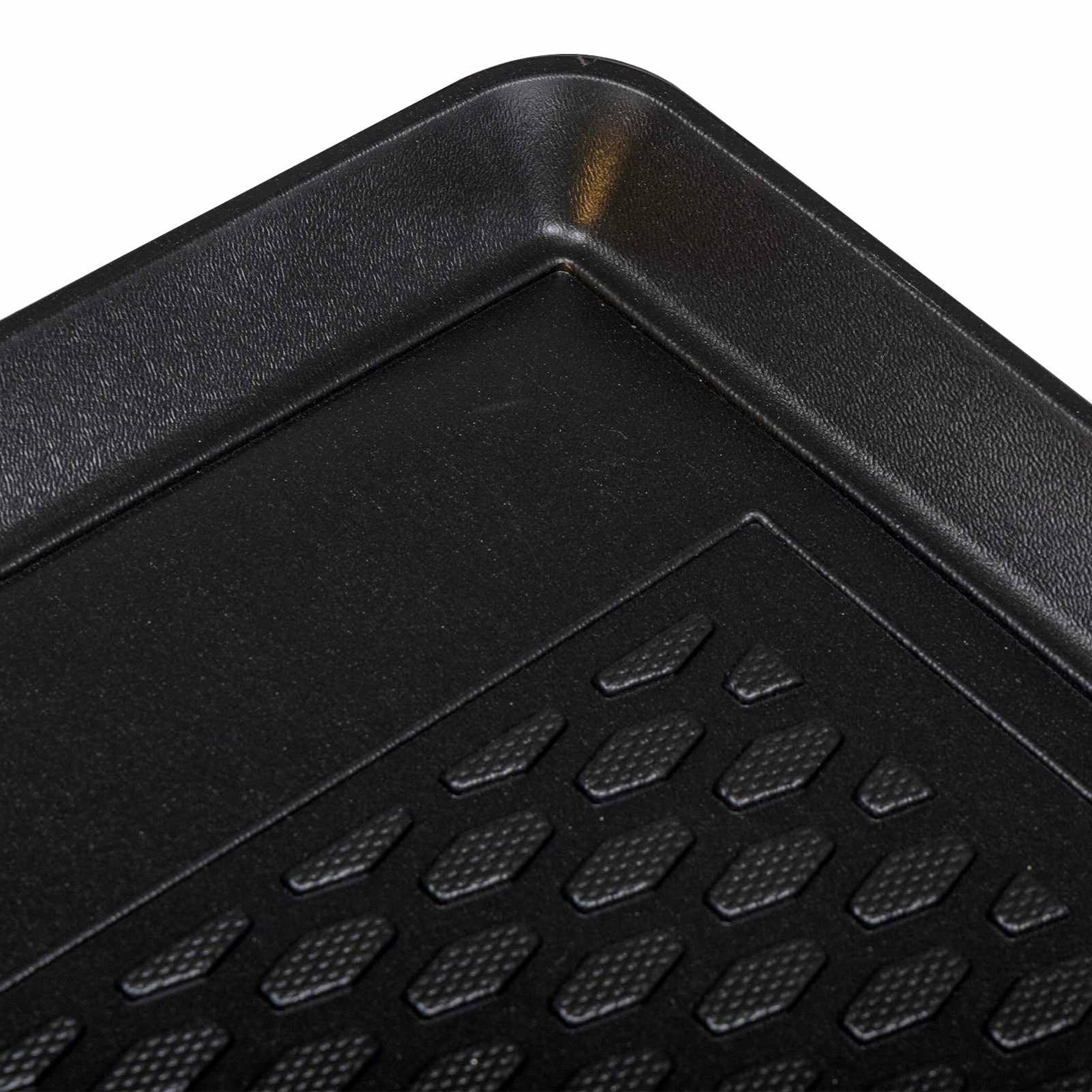 Gecheer Tappetino Bagagliaio VW UP Nero, Impermeabile Antiscivolo in Gomma TPE con Bordo Rialzato, Protezione Interni Auto, Design Moderno per Viaggi e Famiglie