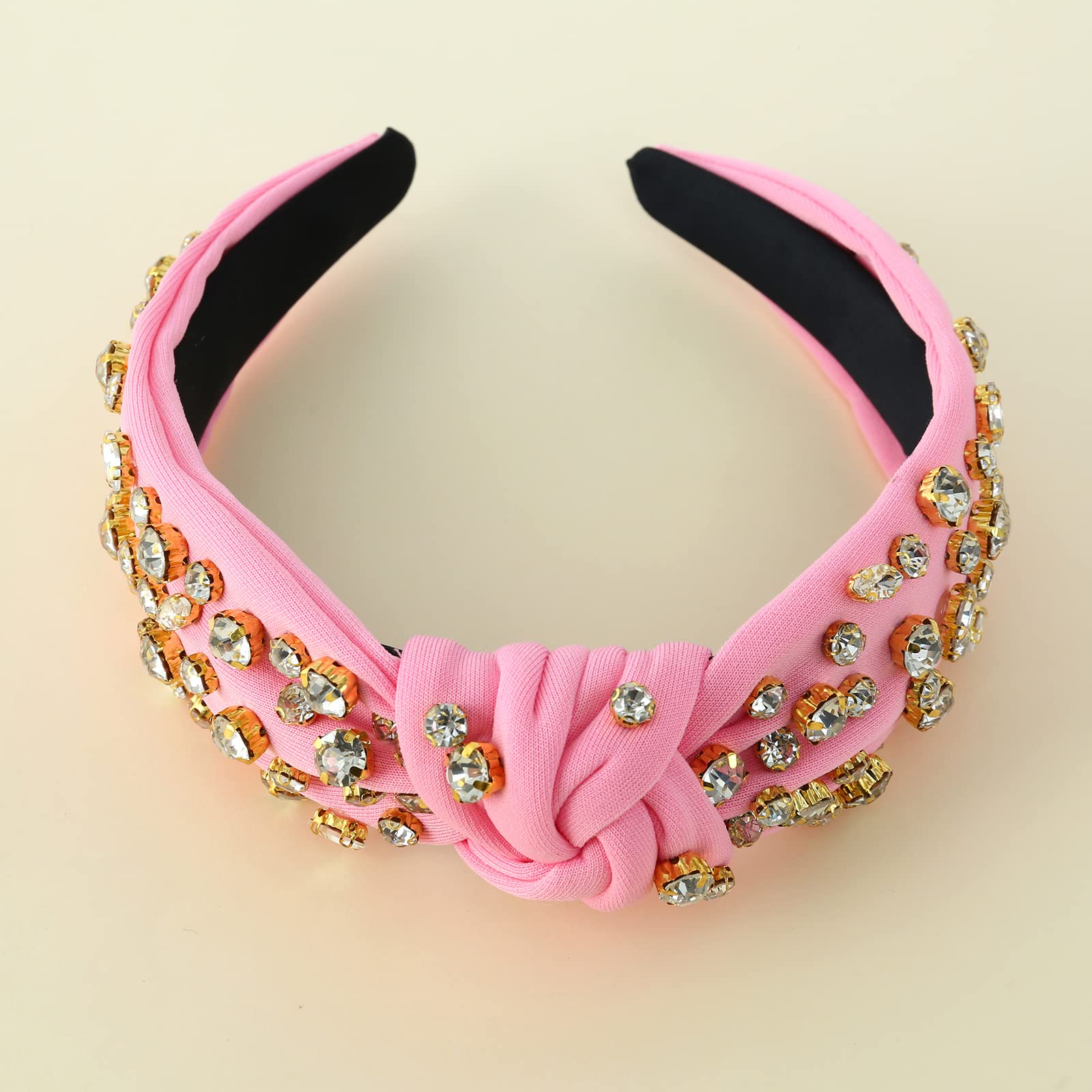 Amazon.com : FEDANS Women Knotted Jeweled Pink Headband  display picture 2