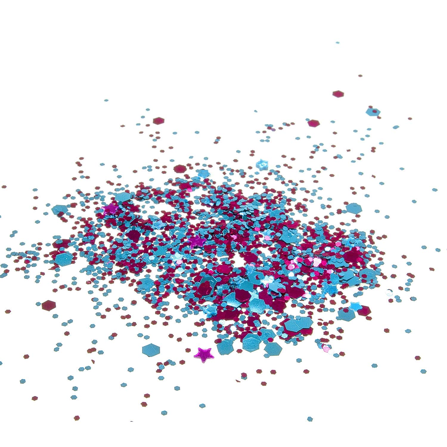 Arteza Chunky Glitter, Set of 2 Colors, 5 g Jars, Holographic Glitter in Mermaid Rain and Electra Tones, Art Supplies for DIY Craft Projects