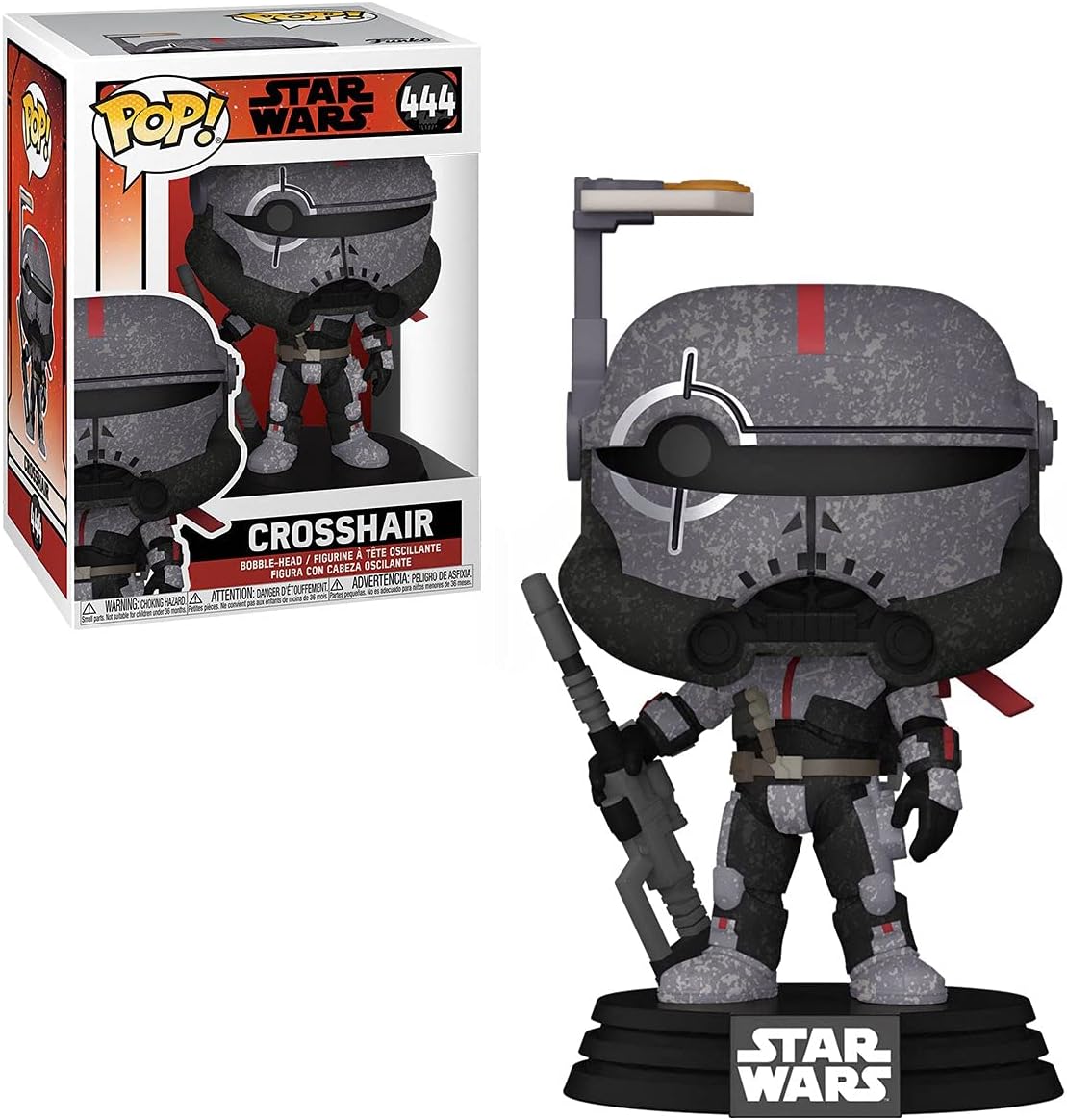 POP Star Wars: Bad Batch - Crosshair Funko ! Vinyl Figure (Bundled with Compatible Box Protector Case), 3.75 inches, Multicolored