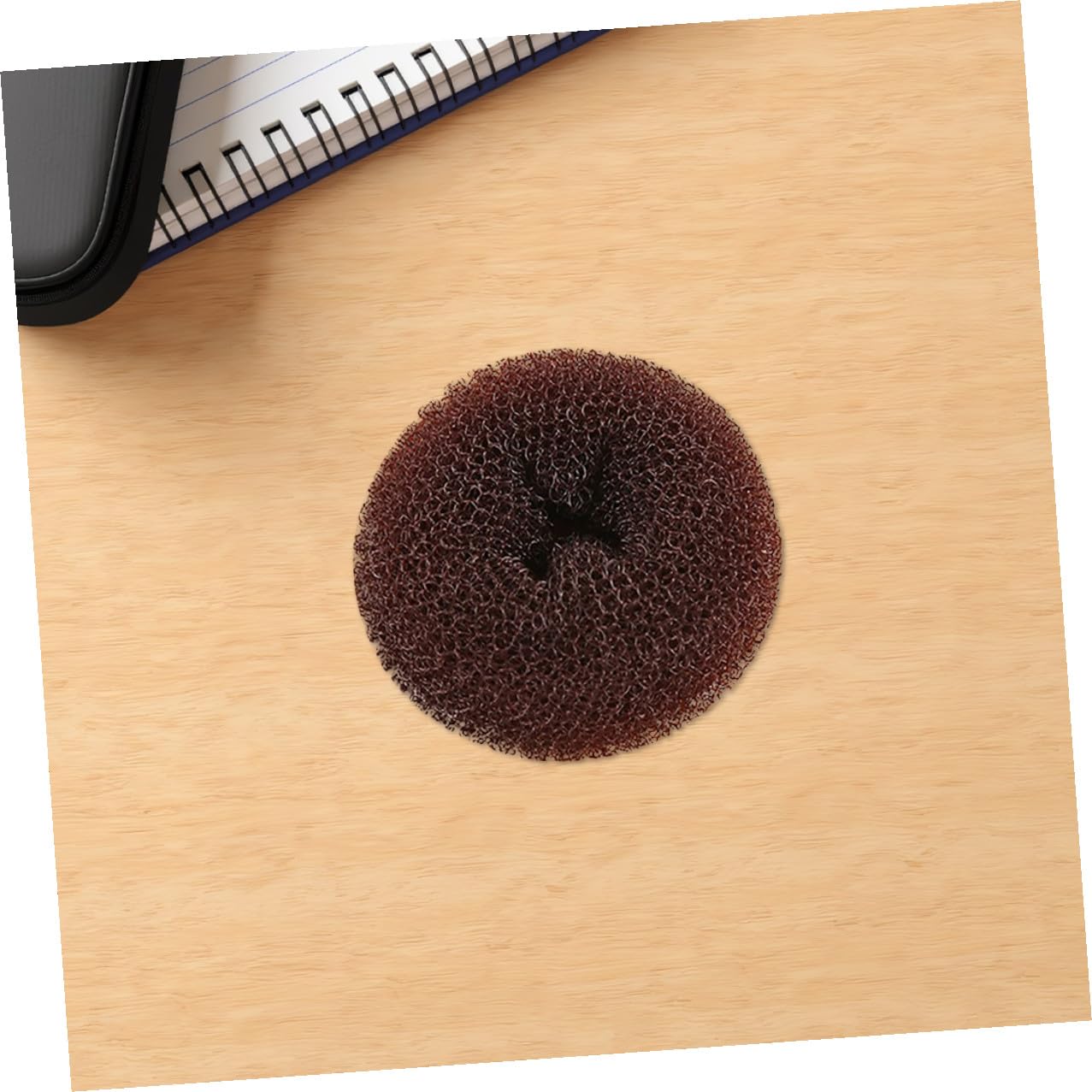 TEHAUX 12pcs Donut Hair Bun Maker Set Large Coffee Color Elastic Hair Bun Shaper for Women Travel Office Updo