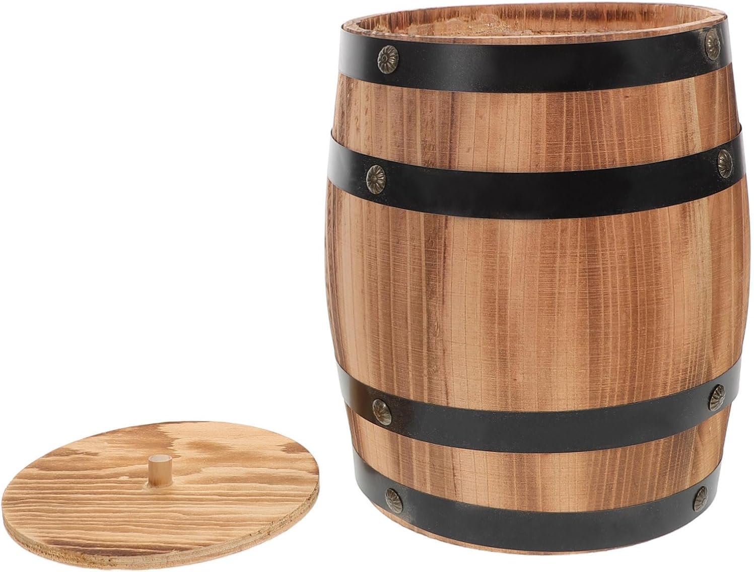 Rustic Vintage Utensil Holder Carbonized Wood Cutlery Organizer for Kitchen Countertop Storage for Forks Spoons Chopsticks Compact Design