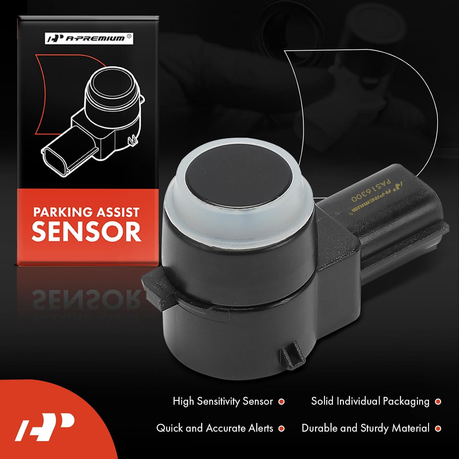 A-Premium Reverse Backup Parking Assist Sensor Compatible with Select RAM & Jeep & Dodge & Chrysler Models- 1500, 2500, Grand Cherokee, Grand Caravan, Charger, Journey, Durango, Town & Country