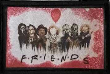Horror Movie Friends Morale Patch, 2x3 Hook & Loop