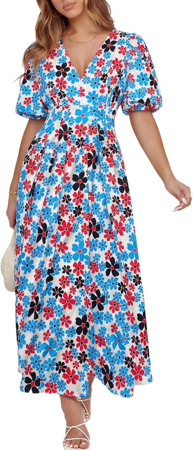 Sissyaki Women's Floral Maxi Dress 2026 Summer Spring Wedding Guest Dress