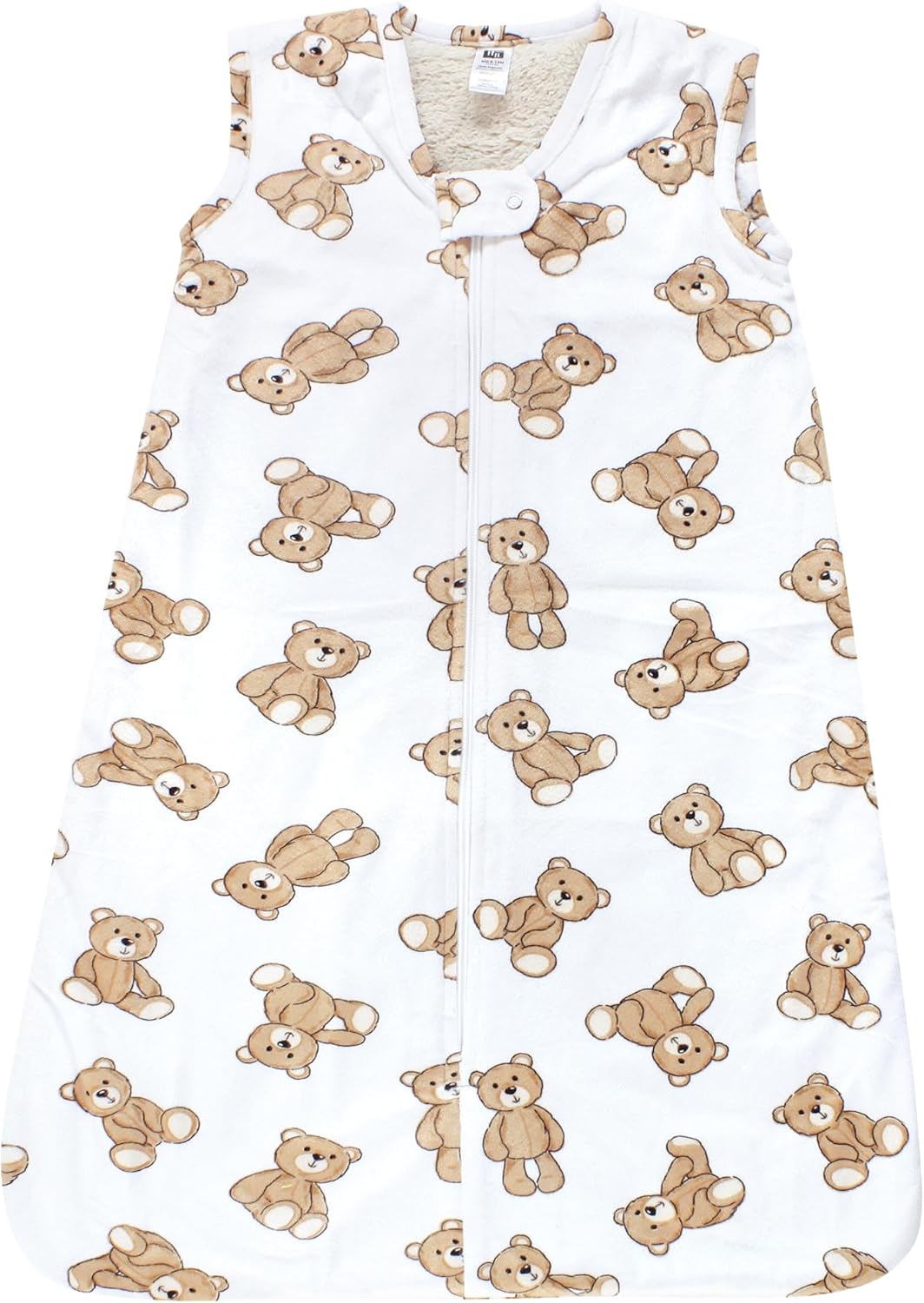 Hudson Baby ユニ ベビー フラシ天 フェイクファー 寝袋 ウェアラブルブランケット テディベア 6~12ヶ月