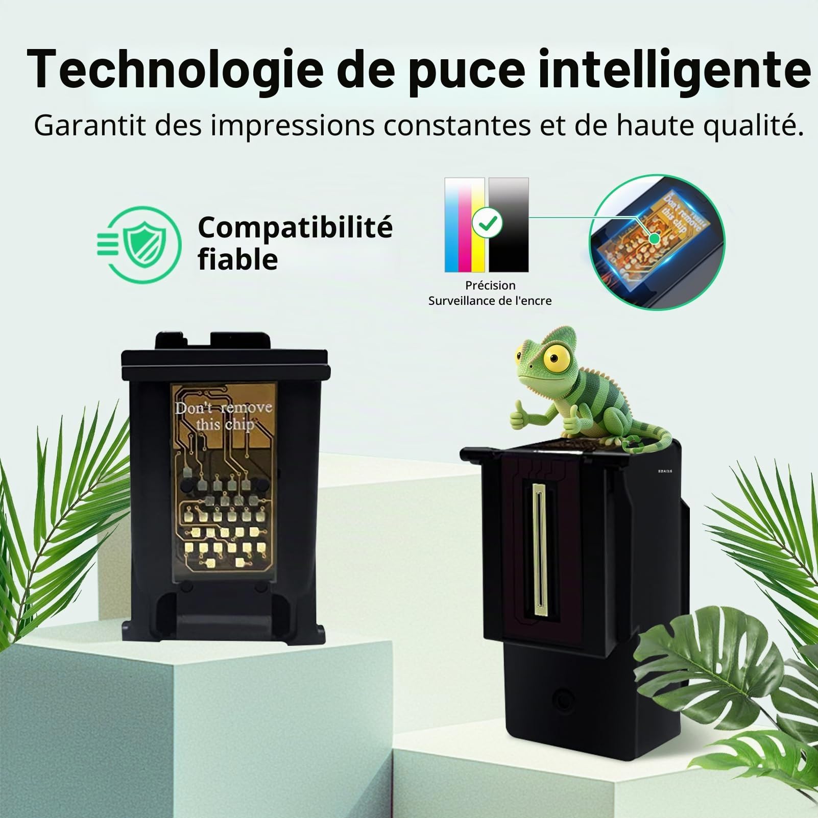 62XL Cartouche pour HP 62 OfficeJet 5740 250 200 250C 200C 252 Envy 5640