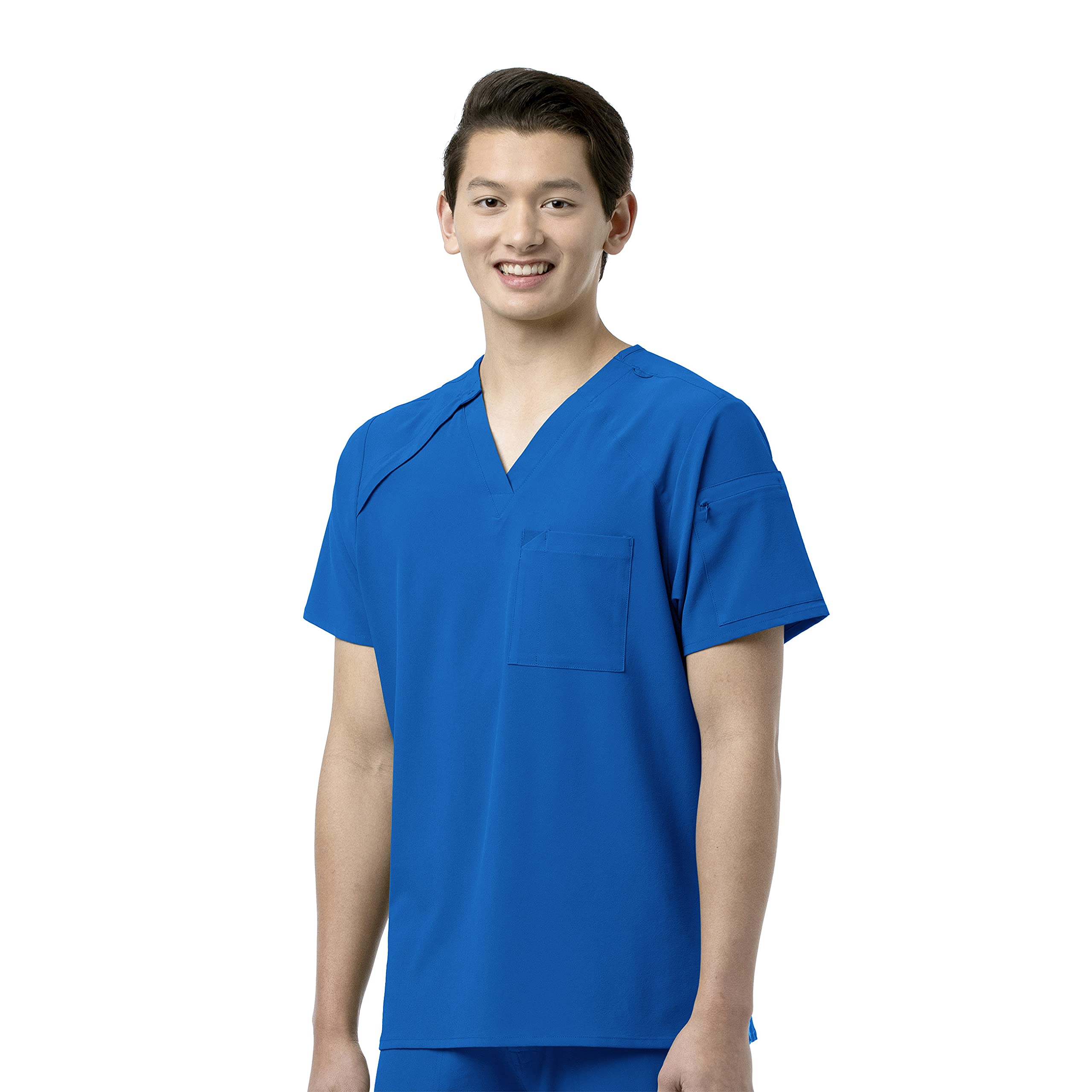 WonderWink Men's Ez Zip Scrub Top