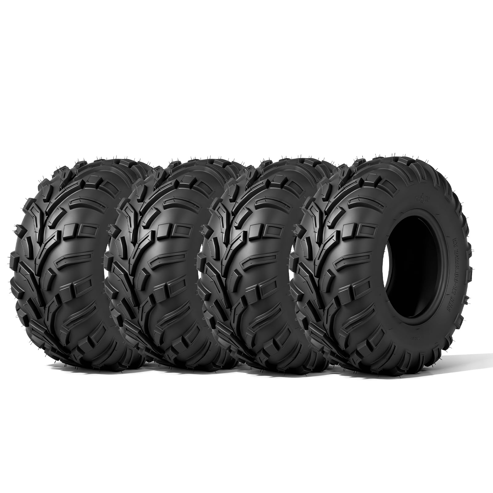 ATV UTV Tires 24x8-12 24x10-11, 6-Ply Tubeless Tires, Set of 4