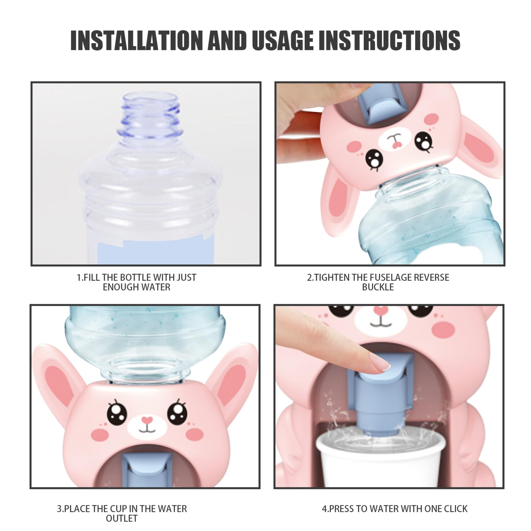 Distributore Acqua Giocattolo Per Bambini - Simulato, Con Maialino, Per Casa Gioco - Foto 2