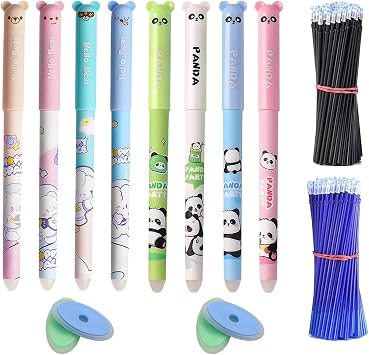 8pcs Erasable Pen Set 0.5 mm Pens That Rub Out Friction Pens