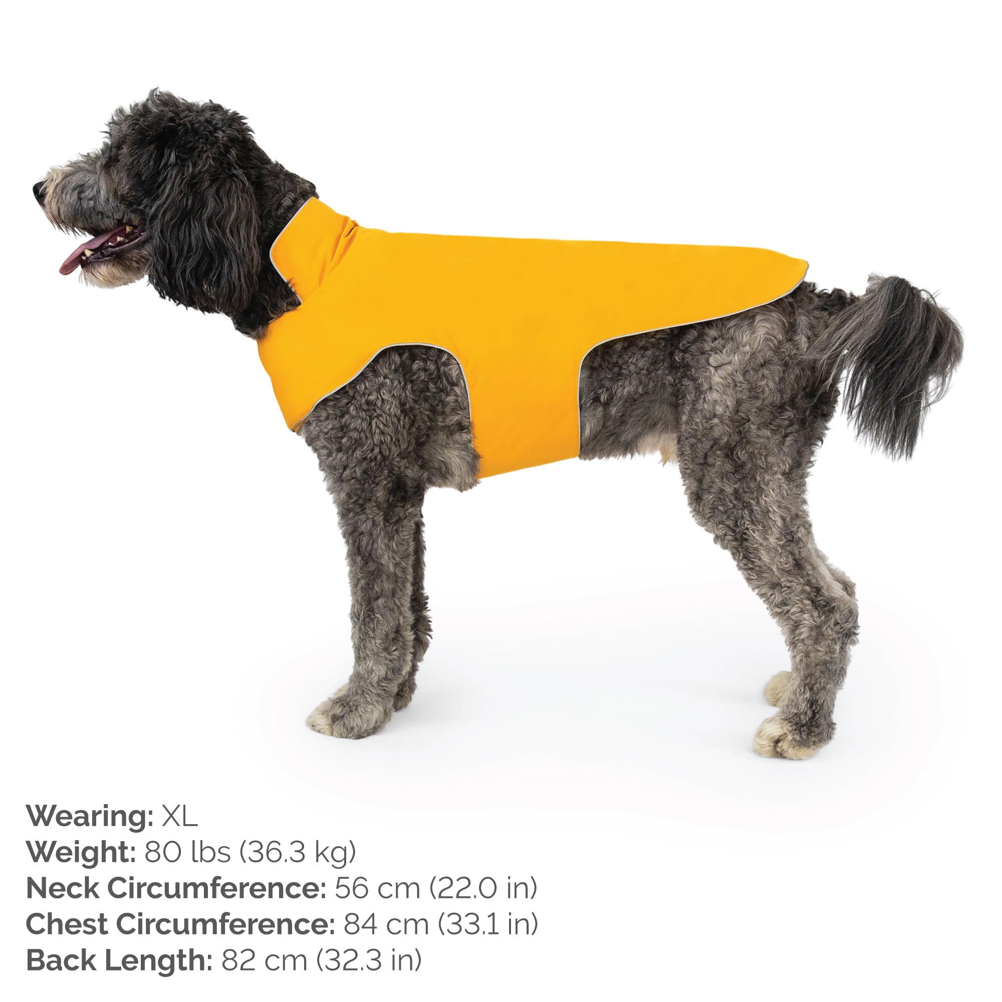 JAN & JUL Dog Rain Jacket (Yellow, Size: XL)