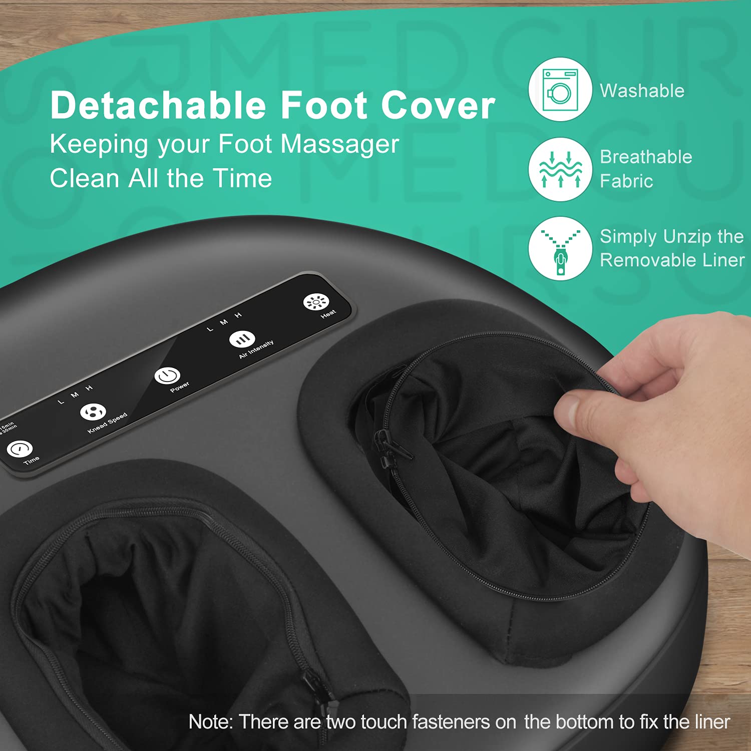 Medcursor Foot Massager Machine with Heat, Shiatsu Deep Kneading