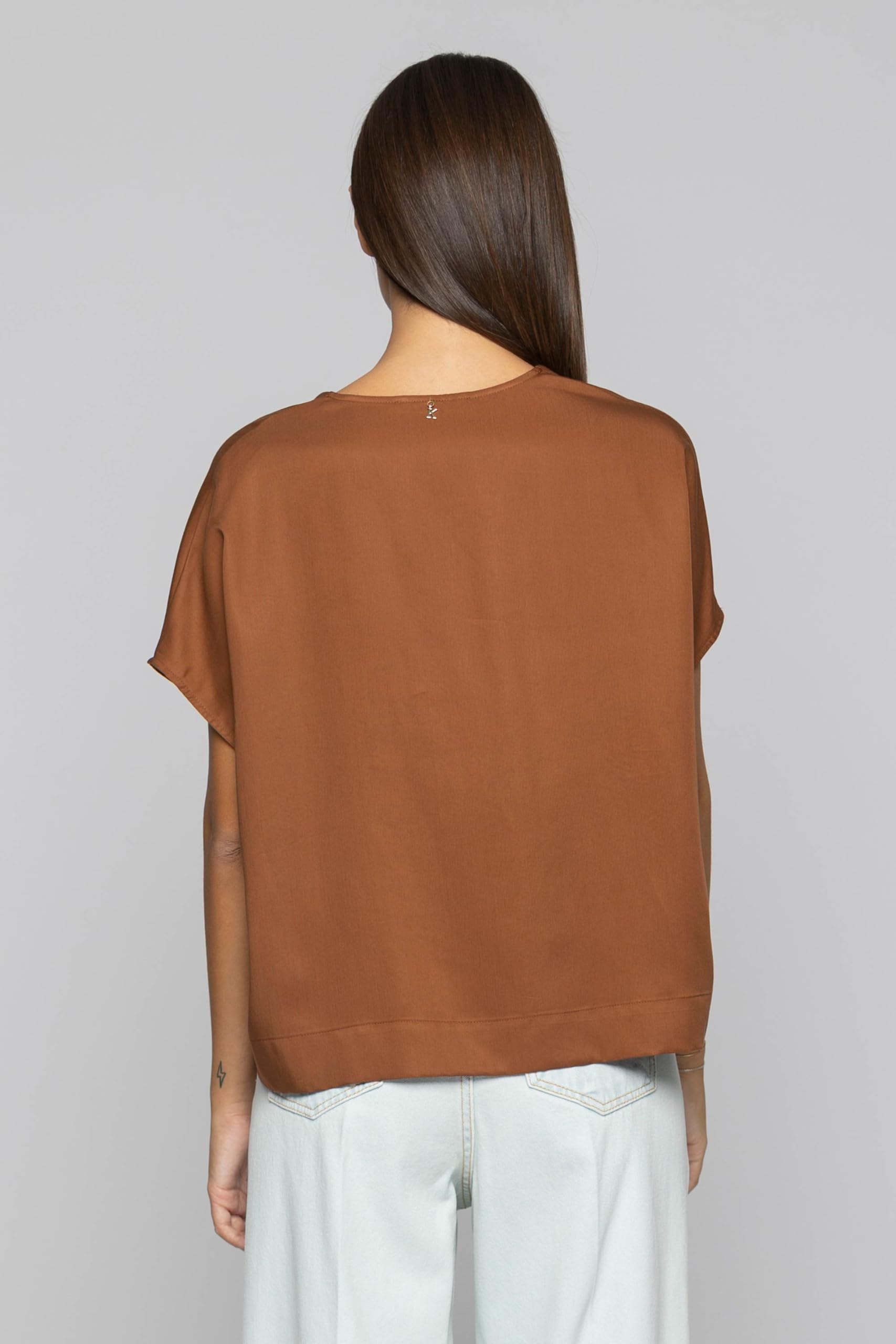 Kocca Blusa Donna Donna a Maniche Corte con Scollo a V MOD. Zaky