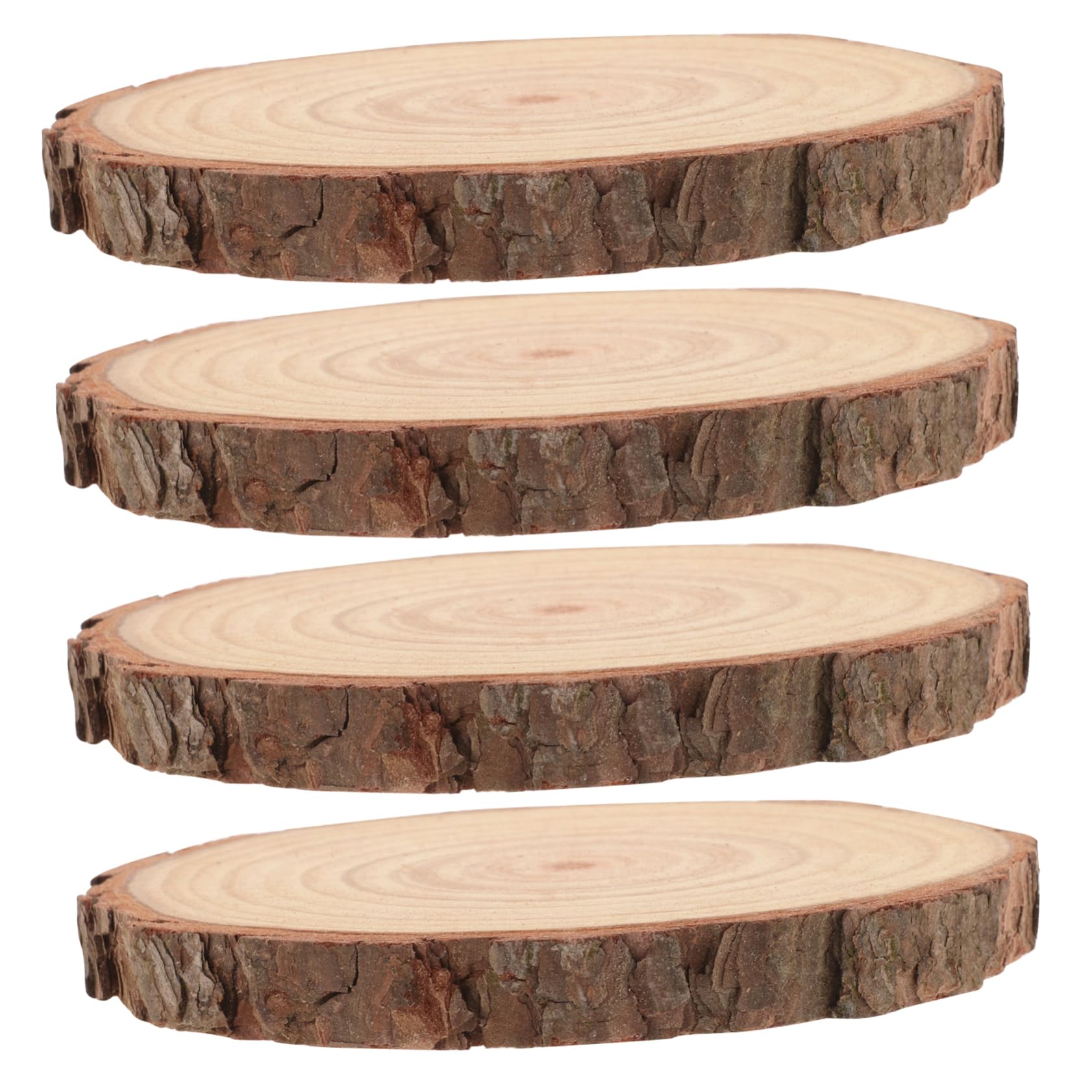 SHINEOFI 12piezas Rodajas De Madera Sin Terminar Discos De Madera Para Decoración De Bodas Manualidades y De Mesa Grosor