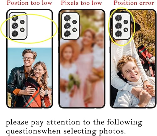 Miniatura 3 de Funda de teléfono personalizada para Samsung Galaxy A52 5G, funda de teléfono personalizada con nombre de foto, resistente a los arañazos, a los