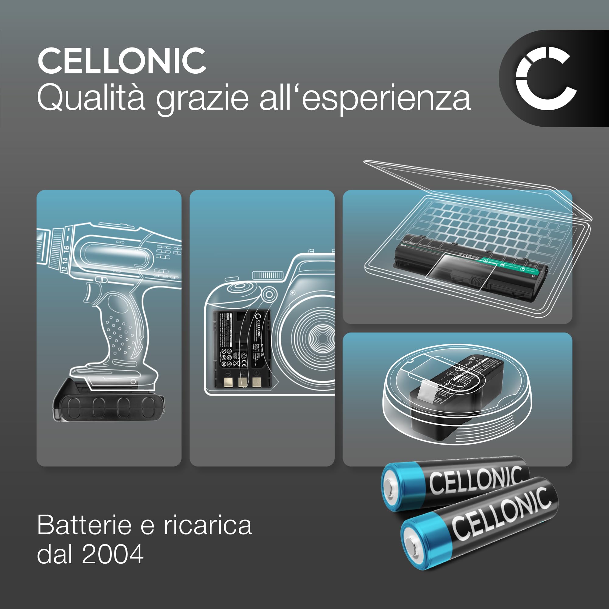 CELLONIC AAA Alcalina Batterie Pile per telecomandi, giocattoli - 48x | Non ricaricabile (1250mAh, 1.5V) per elettronica