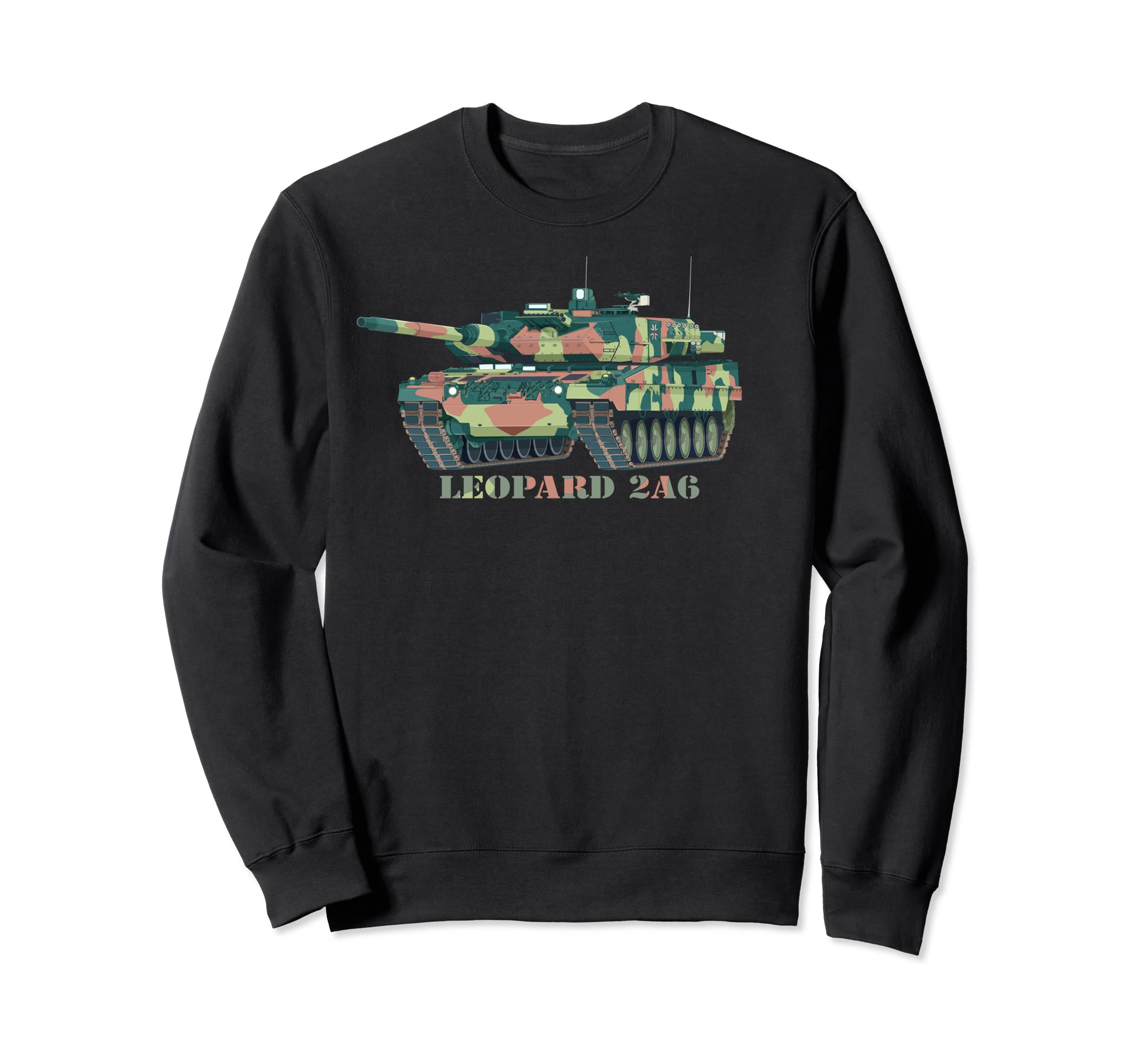 Leopard 2A6 German Main Battle Tank Diagram Sweatshirt