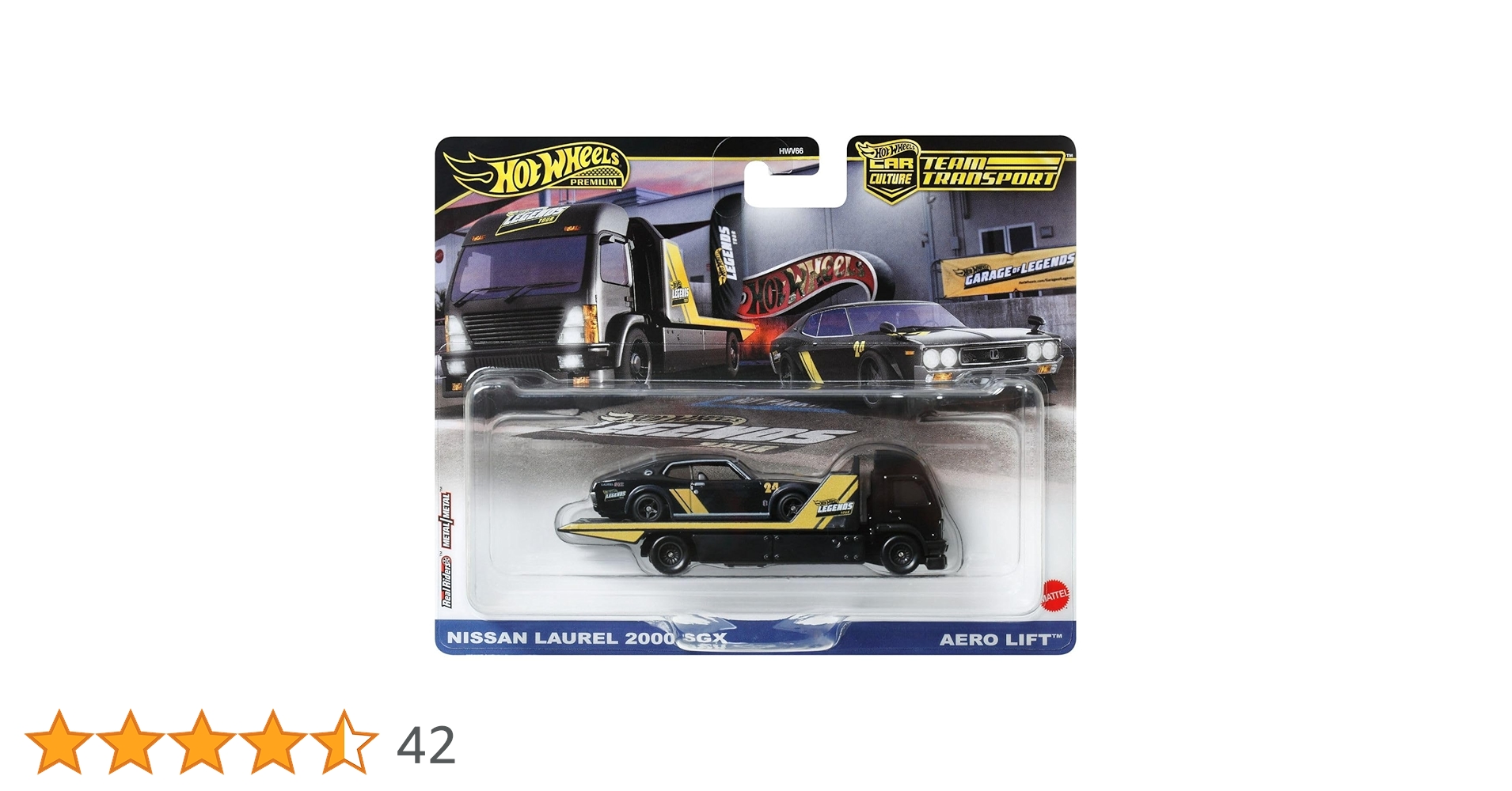 Hot Wheels Collector, Nissan Laurel 2000 SGX and Aero Lift Car