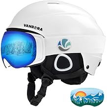 VANRORA Ski Helmet and Goggles Set - Climate Control Vent Snowboard Helmet, Interchangeable Lens Ski Goggles, for Men & Women