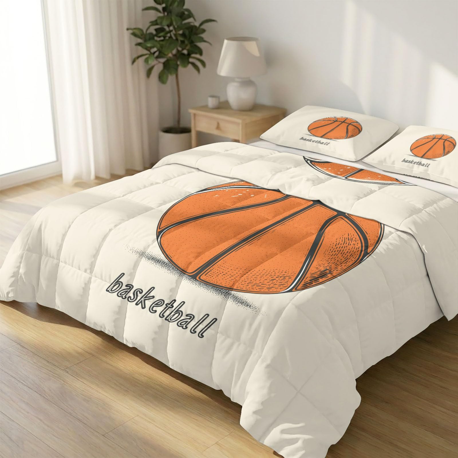 Edredón King de baloncesto 230x220 cm ideal para renovar el cuarto juvenil de tus hijos
