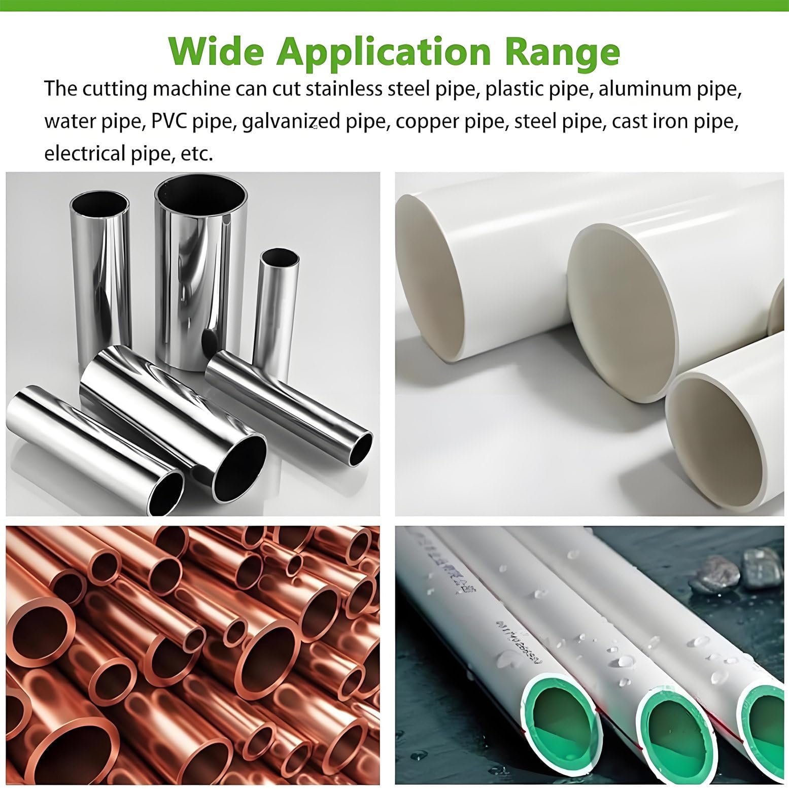 Automatyczna przecinarka do rur Wytrzymała maszyna do cięcia rur do metalu PVC 15-220 mm 75-400 mm szybka precyzyjna