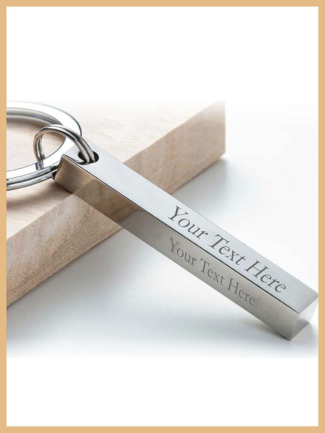 Birthday Gift for Mom, Silver Rose Gold Key Chain, Stainless Steel Keychain, Mothers Day Necklace Gift, Customize Engraved Necklace for Mother, Stainless Steel Mom Neckless, Engraved Gift for Mom